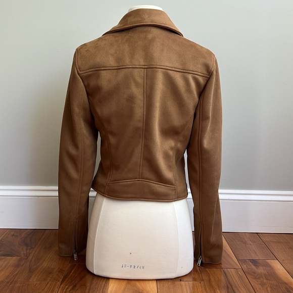 Abercrombie & Fitch Vegan Leather Moto Jacket - Picture 3 of 7